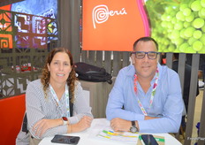 Camila Borgesa and Sergio Ratto from Agrokasa who are table grape growers and exporters from Peru. 